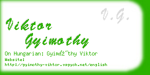 viktor gyimothy business card